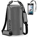 Waterproof Dry Bag, 5L/10L/20L/30L/40L Roll Top Lightweight Storage Backpack with Phone Case for Women &amp; Men, Floating Waterproof Sack for Travel, Swimming, Kayaking, Paddle Board, Camping &amp; Beach