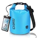 Waterproof Dry Bag, 5L/10L/20L/30L/40L Roll Top Lightweight Storage Backpack with Phone Case for Women & Men, Floating Waterproof Sack for Travel, Swimming, Kayaking, Paddle Board, Camping & Beach