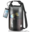 Waterproof Dry Bag, 5L/10L/20L/30L/40L Roll Top Lightweight Storage Backpack with Phone Case for Women &amp; Men, Floating Waterproof Sack for Travel, Swimming, Kayaking, Paddle Board, Camping &amp; Beach