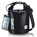 Waterproof Dry Bag, 5L/10L/20L/30L/40L Roll Top Lightweight Storage Backpack with Phone Case for Women &amp; Men, Floating Waterproof Sack for Travel, Swimming, Kayaking, Paddle Board, Camping &amp; Beach