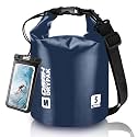 Waterproof Dry Bag, 5L/10L/20L/30L/40L Roll Top Lightweight Storage Backpack with Phone Case for Women &amp; Men, Floating Waterproof Sack for Travel, Swimming, Kayaking, Paddle Board, Camping &amp; Beach