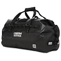 Waterproof Duffel Bag - Motorcycle Dry Bag 40L Tail Bag with Large Storage Space, Waterproof Duffle Bags with Outer Mesh Zipper Pocket for Camping, Kayaking, Fishing &amp; Traveling-Black