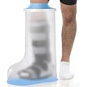 Waterproof Extra Wide Leg Cast Cover for Showering After Surgery with Non-Slip Bottom, Extra Large Waterproof Foot Protector Cover for Plus Size Adults, Larger Casts, Surgery Casts Boots, Reusable