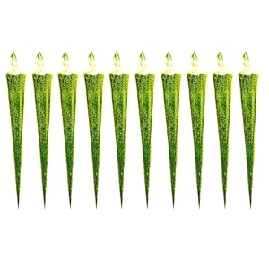 waterproof glitter liquid paste cones 15 coloursall packs 123510 pieces diy art craft lippan art mirror work smooth flow multi-purpose lime green 10 pcs