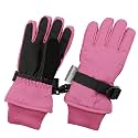 Waterproof Kids Ski Snow Gloves, 100G 3M Thinsulate Warm Winter Boys Girls