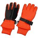 Waterproof Kids Ski Snow Gloves, 100G 3M Thinsulate Warm Winter Boys Girls