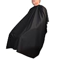 Waterproof Nylon Barber Apron for Hair Cutting Hairdressing Hair Styling Salon Sheet Cloth for Men and Women (Black Color)