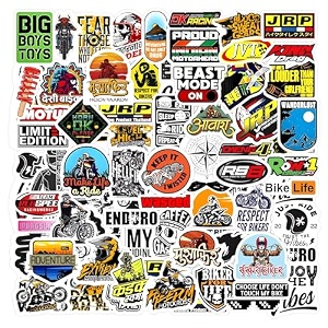 waterproof pack of 64 helmet laptop vinyl self-adhesive sticker for adults multicolor stickers for bike racking laptop journal guitar mobile - residue free