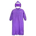 Crocodile PVC Reusable Raincoat Poncho Unisex adult for outdoor, camping (US, Alpha, One Size, Regular, Regular, 1, purple)