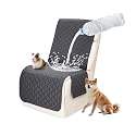 Waterproof Sectional Reclining Couch Covers L Shaped Recliner Sectional Sofa Cover 1 Piece Non Slip Washable Corner Recliner Slipcover Set for Pet Dog (Additional Seat Cover, Deep Grey)
