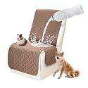 Waterproof Sectional Reclining Couch Covers L Shaped Recliner Sectional Sofa Cover 1 Piece Non Slip Washable Corner Recliner Slipcover Set for Pet Dog (Additional Seat Cover, Latte Coffee)