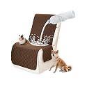 Waterproof Sectional Reclining Couch Covers L Shaped Recliner Sectional Sofa Cover 1 Piece Non Slip Washable Corner Recliner Slipcover Set for Pet Dog (Additional Seat Cover, Brown)