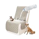 Waterproof Sectional Reclining Couch Covers L Shaped Recliner Sectional Sofa Cover 1 Piece Non Slip Washable Corner Recliner Slipcover Set for Pet Dog (Additional Seat Cover, Stone)