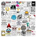 Waterproof Stickers for Architect Vinyl Self-Adhesive Sticker for Adults, Multicolor Stickers for Laptop, Journal, Guitar, Mobile - Residue Free