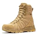 Waterproof Tactical Boots Men, Breathable Outdoor Lightweight Military Hiking Work Boots for men