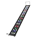 WaterRebirth Ultra-Slim Full Spectrum LED Aquarium Light Adjustable Brackets,800LM 20W for 24Inch to 30Inch Fish Tank Lighting Fresh Water