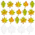 Watersay 100 Pcs Color Diffusing Paper Leaves, Fall Leaf Cutouts for Kids