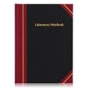 Watersay Black Laboratory Notebook for Project Organization 96 Pages 8'' x 10'' Lab Notebook Record Book for Graphing Engineering Chemistry Computation Lab