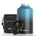 WATERSY 1.5 Gallon Water Bottle Insulated(Cold for 48 Hrs),BPA Free&amp;Leak Proof,196oz Stainless Steel Water Jug,Big thermos,Large Water Bottle with Handle for Gym,Hiking,Camping&amp;Travel,Lake Blue
