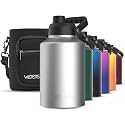 WATERSY 1 Gallon Water Bottle Insulated(Cold for 48 Hrs),BPA Free&amp;Leak Proof,128oz Stainless Steel Water Jug,Big thermo,Large Water Bottle with Handle for Gym,Hiking,Camping&amp;Travel,Stainless