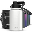 WATERSY 2/3 Gallon Water Bottle Insulated(Cold for 48 Hrs),BPA Free&amp;Leak Proof,87oz Stainless Steel Water Jug/Flask,Big thermo,Large Water Bottle with Handle for Gym,Hiking,Camping,Stainless