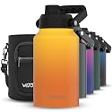 WATERSY 2/3 Gallon Water Bottle Insulated(Cold for 48 Hrs),BPA Free&amp;Leak Proof,87oz Stainless Steel Water Jug/Flask,Big thermo,Large Water Bottle with Handle for Gym,Hiking,Camping,Yellow