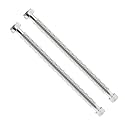 18inch Stainless Steel Corrugated Water Heater Connector Flexible for Female Iron Water Pipes Fitting, 3/4" FIP x 1" FIP, 18" Length (2 Packs)