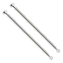 24inch Stainless Steel Corrugated Water Heater Connector Flexible for Female Iron Water Pipes Fitting, 3/4" FIP x 1" FIP, 24" Length (2 Packs)