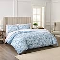 Waverly Hayden 3-Piece Microfiber Percale Comforter Set