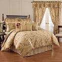 Waverly Imperial Dress 4-Piece 100% Cotton Comforter Set - King Antique, with 2 Shams &amp; 1 Bedskirt