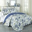 Waverly 3-Piece Quilt Set Reversible Bedspread Bedding
