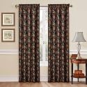Waverly Navarra Onyx Window Panel - 100% Polyester Jacquard - 52" X 84"