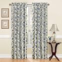Waverly Navarra Porcelain Window Panel - 100% Polyester Jacquard - 52" X 84"