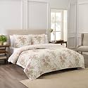 Waverly Stonington 3-Piece Quilt Set - Full/Queen - 100% Cotton Lightweight Bedding in Ivory
