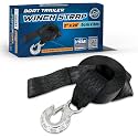 WavesRx 2" x20' Boat Trailer Winch Strap with 316 Stainless Steel Hook & Quick Connect Bow Tow Loop | Boat Winch Strap with Hook | 5,500lbs Strength for Safe Retrieval, Launching & Transporting