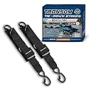 WavesRx Premium Boat & Jet Ski Trailer Transom Tie Down Straps - Adjustable Marine Boat Trailer Strap via Quick Release Buckle - Boats Transom Straps & Watercraft Accessories for Safe Transport