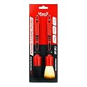 Wavex Car Interior Cleaning Brush Set of 2 | Professional Auto Detailing Brushes | Ultra Soft Detail Brush + Deep Cleaning Brush for Dashboard, AC Vent, Screen, Piano Black, Leather & Car Accessories