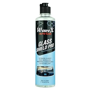 wavex rain repellent for car windshield  long lasting hydrophobic coating for glass windshield including motorbike helmets  improves visibility amp clarity perfect for monsoon season 300ml