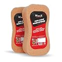Wavex Super Absorbent Car Wash Sponges | Sponge for Car and Bike Washing | Multipurpose Cleaning Sponge for Kitchen, Bathroom, Home Cleaning, Walls, Windows and Other Surfaces (Pack of 2)