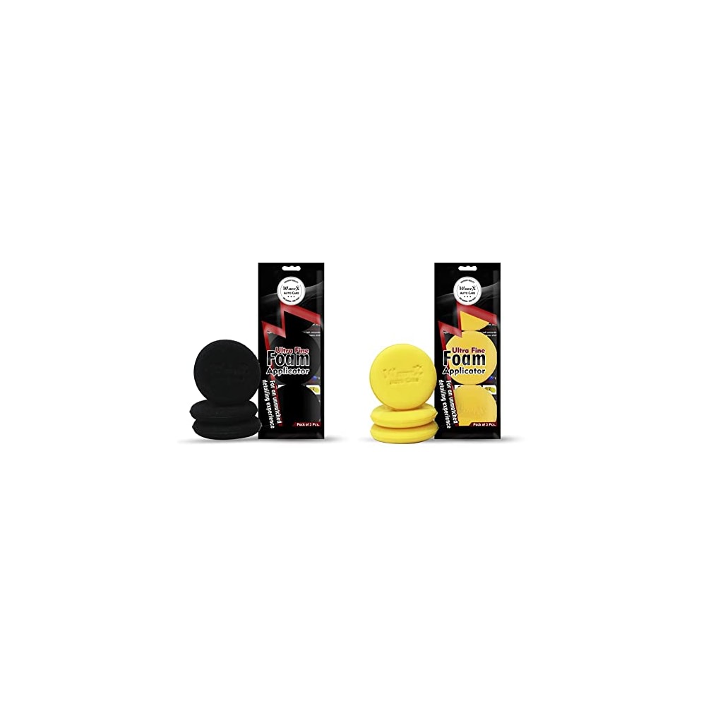Wavex Packages Wavex Ultrafine Foam Sponge Applicator for Tyre Dressing (Pack of 3 ...