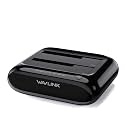 WAVLINK Dual Bay Hard Drive Docking Station - USB 3.0 to SATA I/II/III for 2.5" & 3.5" HDD/SSD with Fixed Bezel, Supports Offline Clone/Duplicator Function, Supports 2x20TB with UASP 6Gbps - Black