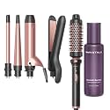 Wavytalk Multi Curl 5 in 1 Curling Wand Set and Heat protectant Spray for Hair 5 Fl Oz