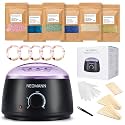 Waxing Kit for Women and Men, Wax Pot with 6 Hard Wax Beans Hair Removal