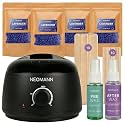 Waxing Kit for Women Men, Painless Wax Kit for Sensitive Skin