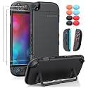 WAXITY Dockable Protective Case for Nintendo Switch 2-Black
