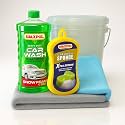 Waxpol Heavy Duty Car Wash Snow Foam Concentrate 1:150 (1L) – For Snow Foam, Bucket Wash with Microfiber Towel, Jumbo Sponge &amp; Free Bucket