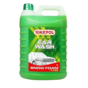 waxpol heavy duty car amp bike shampoo snow foam concentrate1150 5l for snow foam amp bucket wash