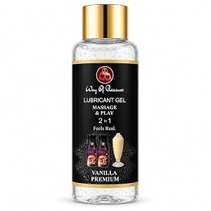 way of pleasure lube flavoured lubricant gel - 50ml  water based lube  vanilla premium