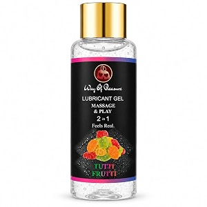 way of pleasure lube flavoured lubricant gel - 50ml  water based lube  tutti frutti
