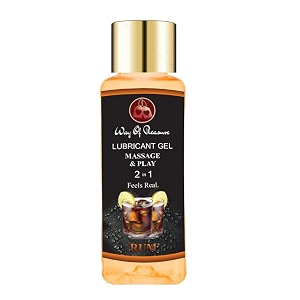 way of pleasure lube flavoured lubricant gel - 50ml  water based lube  rum
